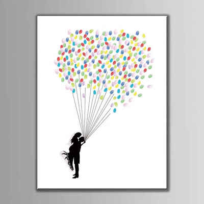 

Wedding Tree Fingerprint Signature Guest Book DIY Wedding Party Canvas Painting