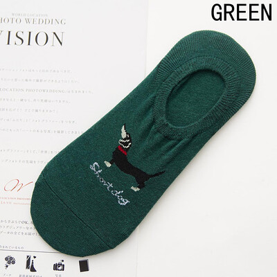 

Pretty Socks Simple Summer Casual Invisible Animals Cartoon Socks Puppies Supplies Cartoon New Spring Men Socks Men