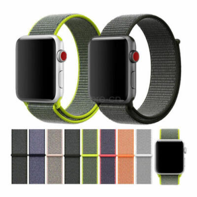 

For Apple Watch Series 4321 Nylon Sports Loop iWatch Band Strap 38404244mm