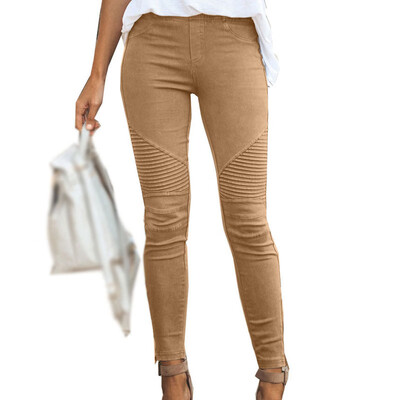 

Womens Skinny Pencil Pants High Waist Stretch Slim Fit Casual Jogging Trousers