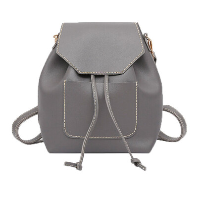 

Tailored Drawstring Bag Women Backpack Fashion Girl Student Leisure Schoolbag Soft Bag BK