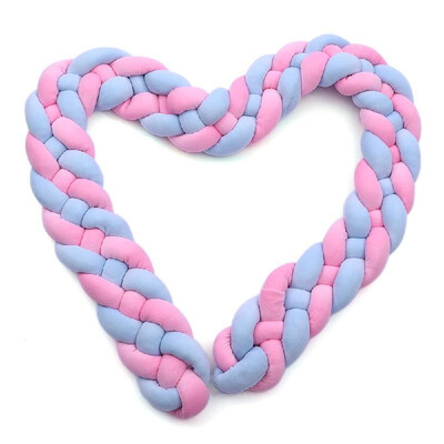 

Baby Crib Bumper Knotted Braided Bumper Handmade Soft Knot Pillow Pad Cushion Nursery Cradle Decor Baby Gift Crib Protector Cotton