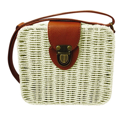 

Tailored Womens Fashion Girl Handbags Straw Square Crossbody Gag Wild Shoulder Bag
