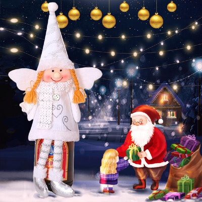 

Christmas Wine Bottle Cover Creative Little Angel Christmas Tree Pendant Christmas Decoration For Christmas Party Decorating