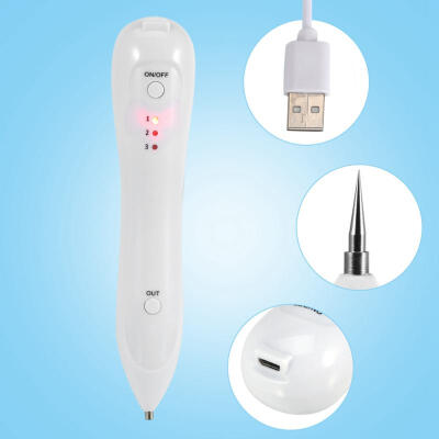 

Greensen 1Pc New Portable USB Charging Beauty Age Spot Removal Pen Mole Warts Freckle Remover Machine