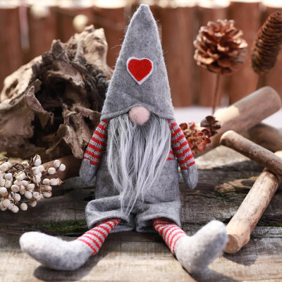 

Tailored Christmas Decoration Tied Beard Hanging Legs No Face Doll Scene HomeAQ