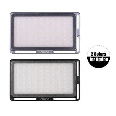 

Andoer Portable RGB LED Video Light Panel Dimmable 2500K-8500K Mini Pocket Camera Fill Light with OLED Screen 360 Colors 9 Special