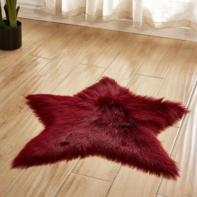 

Star Rug Kids Children Anti-Skid Fluffy Area Home Bedroom Floor Door Fur Carpet Mats Rugs