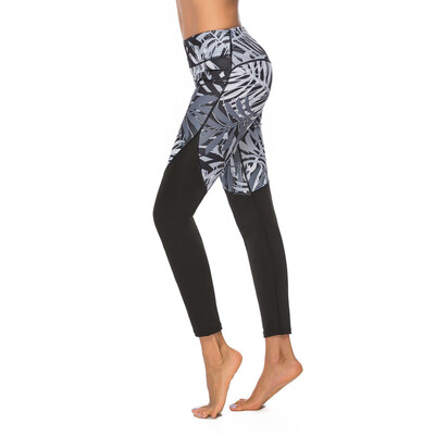 

Gobestart Womens Digital Printed Yoga Pants Sports Tight Sports Yoga Nine-minute Pants