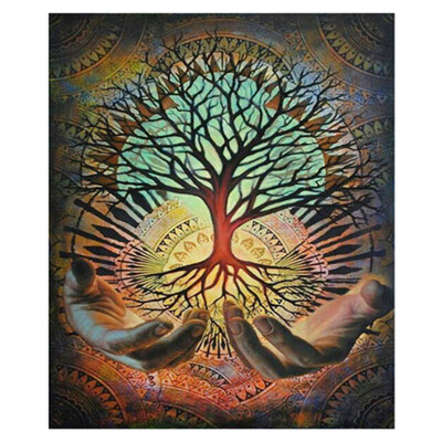 

30x40cm Tree roots Waves Mother&Child Lotus Dragonfly Pattern 5D DIY full Diamonds Painting for by Number Kits for Wall