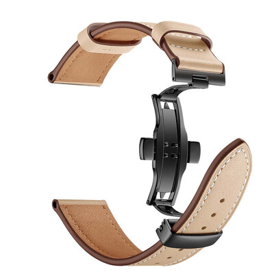 

〖Follure〗Butterfly buckle Leather Wrist Watch Strap Band For IWatch Apple Watch 42mm