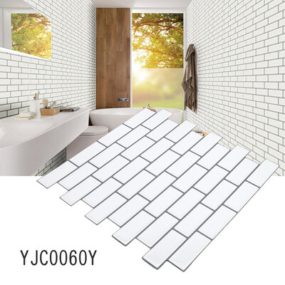 

PETPVC Wall Tile Sticker Decal Self-adhesive Home Kitchen Bathroom Decor