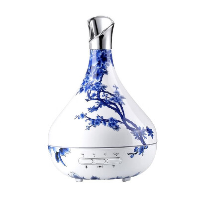 

300ml Essential Oil Diffuser Ultrasonic Aroma Diffuser Aromatherapy Diffuser Low Noise Humidifier with 7 Colors LED Safety Waterle