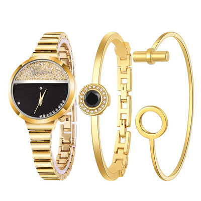 

RM Women Stainless Steel Bracelet Band Analog Quartz Round Wrist Watch Watches