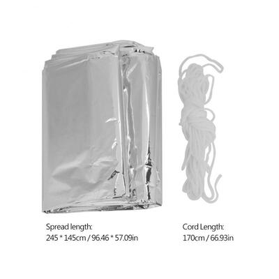 

Greensen Outdoor Emergency Shelter Blanket Reflective Camping Hiking Survival Portable Tent