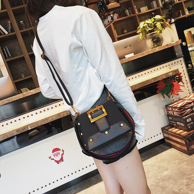 

Fashion Female Shoulder Bag Vintage Handbag Fashion Crossbody Bag Retro Brand Designer Saddle bag Nubuck Leather Messenger Bag
