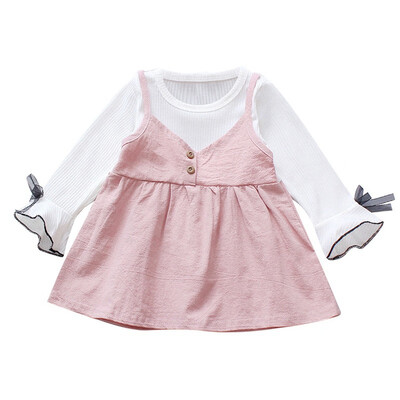

Baby Girl Dress Princess Long Sleeve Baby Dress Autumn Fashion Patchwork Kids Dresses For Girls