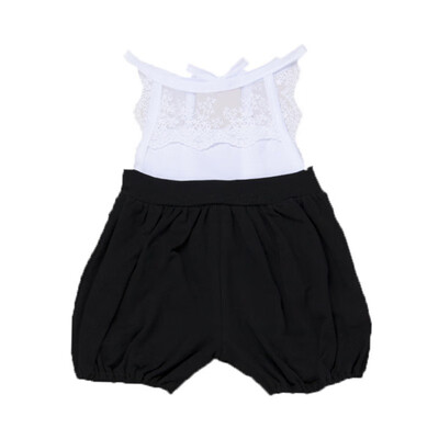 

Fashion Child Baby Girls Clothing Lace Floral Backless Jumpsuit Floral Playsuit Summer Clothes