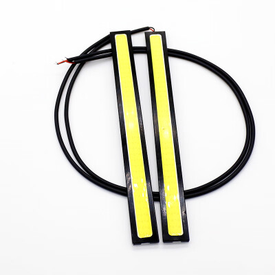 

2PCS Waterproof COB Strip Xenon White LED 14CM DRL Fog Driving Lamp 12V