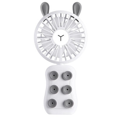 

Cartoon 3 Speed Mini USB Folding Desktop Fan Electric Cooler wNight Light