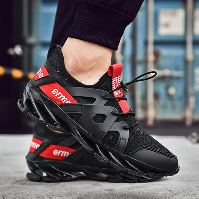 

Korean version of the knife mens shoes new trend casual sports shoes mens autumn net red increased soldiers running shoes