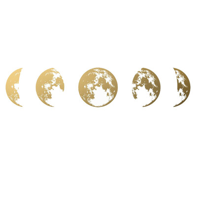 

〖Follure〗Personality Wall Stickers Gradient Moon Stickers Living Room Bedroom Stickers