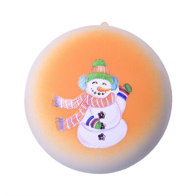 

Gotoamei Hot Christmas Snowma Bread Slow Rising Scented Relieve Stress Toy Key Pendant