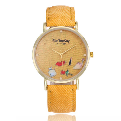 

Imitation denim belt impressionist female watch fashion student