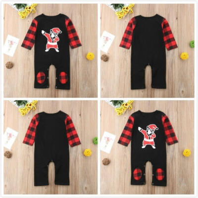 

Fashion Infant Kid Baby Boy Girl Christmas Romper Bodysuit Cotton Outfit Pajamas Clothes