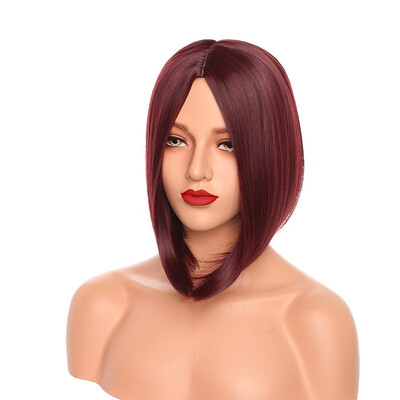 

12 Inches Ombre Wigs Short Bob Hair Wigs Synthetic Cosplay Daily Party Wig for Women