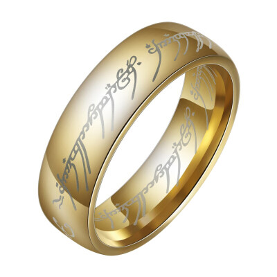 

Fashion The Lord of The Rings for Men 18K Gold Plating Stainless Steel Jewelry