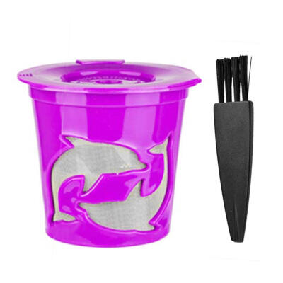 

1pcs Stainless Steel K Cup Reusable Capsule Cup Coffee Filter with Brush