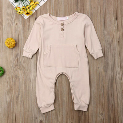 

Cute Newborn Infant Baby Boy Girl Clothes Long Sleeve Romper Jumpsuit Outfit