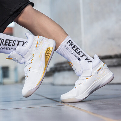 

Couple basketball shoes mens new non-slip boots shoes sneakers breathable wear high-top sneakers