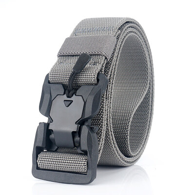 

New Unisex belt Solid Color Nylon Insert Buckle Men Belt Weaving Casual Men&Women Tactics belt 125cm