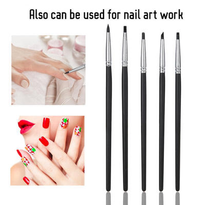 

Greensen 5pcs Dental Porcelain Teeth Silicone Brush Teeth Stain Remover Nail Art Brush Pen Tool