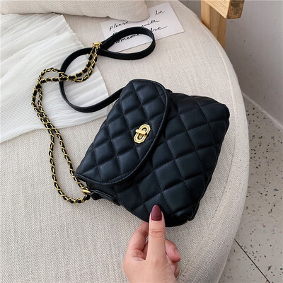 

Summer new ins super fire bag female 2019 new Korean version of the wild single shoulder slung fashion rhombic chain bag