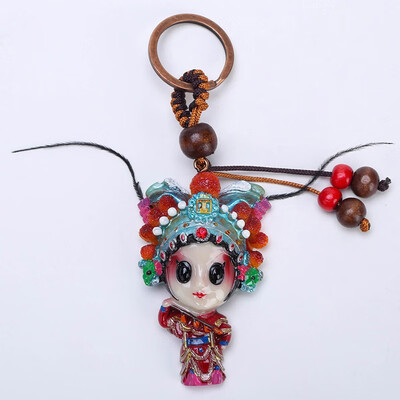 

Beijing Opera Facebook Keychain Chinese Style Featured Gift Pendant