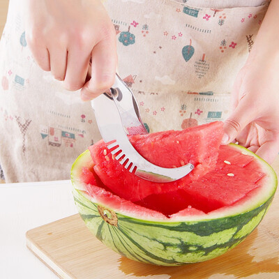 

Portable Watermelon Slicer Stainless Steel Fruit Vegetable Cutter Kitchen Gadgets For Home Camping Picnic Kitchen Accessories