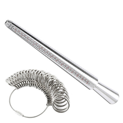 

1 set Ring Size Mandrel Stick Finger Gauge Ring Sizer Measuring Jewelry Tool Drop Shipping