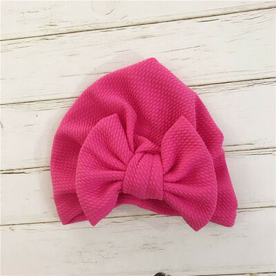 

Newborn Baby Kid Soft Cotton Turban Bunny Ear Hat Head Wrap Knot Headband Cap
