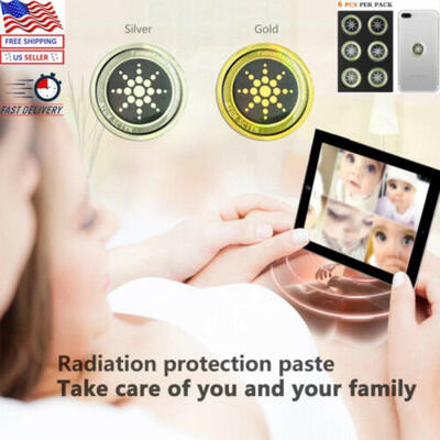 

6Pcs Mobile Phone Anti Radiation EMF Protection Sticker Phone Laptop Stickers US