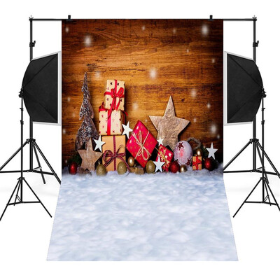 

Toponeto Christmas Backdrops Snowman Vinyl 3x5FT Lantern Background Photography Studio