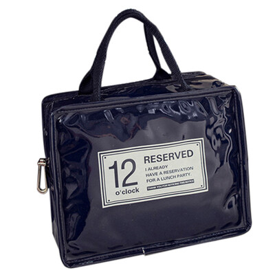 

Portable Letter Thermal Insulated Meal Food Tote Pouch Bento Lunch Picnic Bag