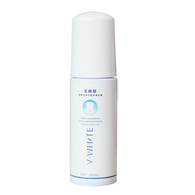 

V-WHITE Toothpaste Foam 60ml Deep Cleaning Teeth Whitening Toothpaste Liquid Natural Mouth Wash Water