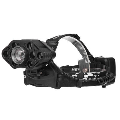 

USB Rechargeable 9 x T6 LED Head Lamp Flashlight Zoomable Outdoor Headlight