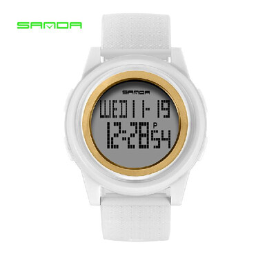 

SANDA 337 Ultra-thin 9mm Sport Watch Men Electronic LED Digital Wrist Watches Waterproof Clock Calendar Watch for Male