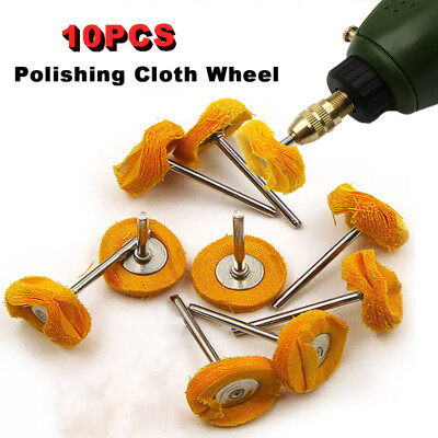 

〖Follure〗10pcs Polished Cotton Cloth Wheel Polishing Cloth Wheel Buffing Grinder Brush