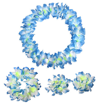 

Toponeto A Set Counts Tropical Hawaiian Luau Flower Lei Party Favors