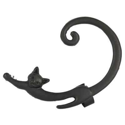 

1PC Womens Cute Cat Clip Earrings Hook Earrings Alloy Cartoon Ear Cuff Earrings For Girls Ear Wrap Earcuff Fashion